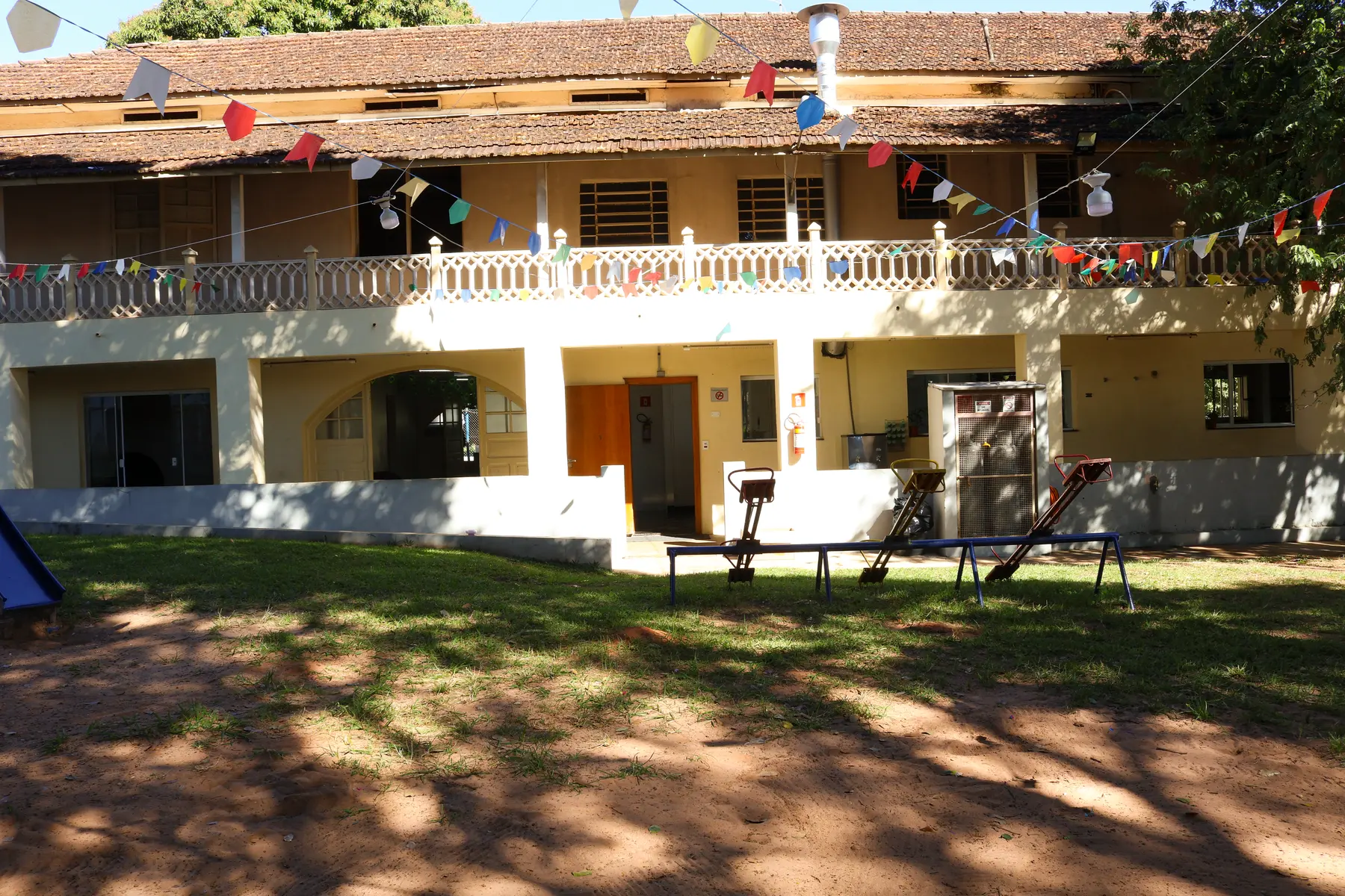 Fachada do prédio de acolhimento